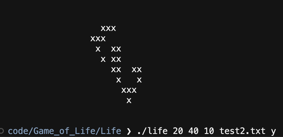 The source files for my C implementation of Conway's Game of Life.